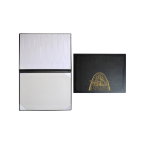 Paper Turned Edge Diploma Holder with white moire inside