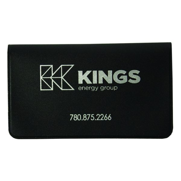 Quality business card holder with thumbcut
