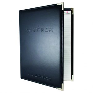 Deluxe leatherette desk folder