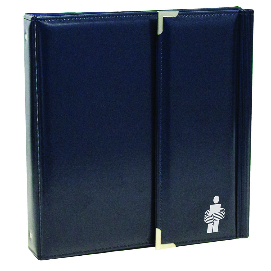 Leatherette tri-fold binder