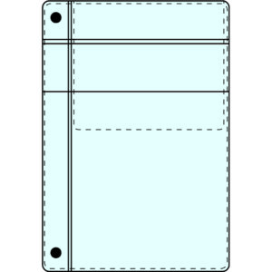 Pochette transparente pour clé usb