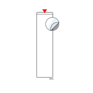 Adhesive pocket 1 x 4"