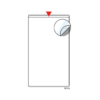 Pochette autocollante 4 x 4″ — Insertion 4&Prime; × 4&Prime; · 904A