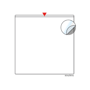 Adhesive pocket 4 x 4"