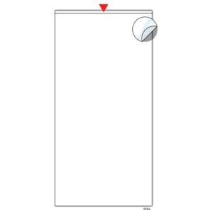 Adhesive pocket 4 x 8"