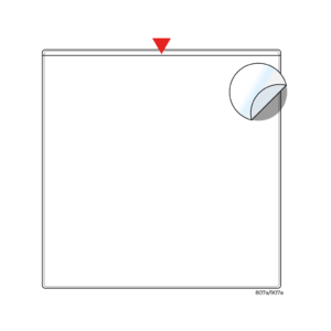 Adhesive pocket 5 x 5"