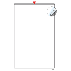 Adhesive pocket 5 x 8"