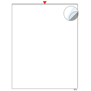 Adhesive pocket 8.5 x 11"