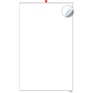 Adhesive pocket 8.5 x 14"