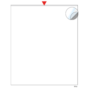 Adhesive pocket 10 x 12"