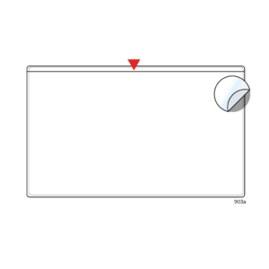 Adhesive pocket 5 x 3"