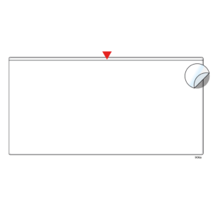 Adhesive pocket 8 x 4"