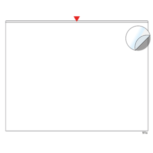 Adhesive pocket 11 x 8.5"