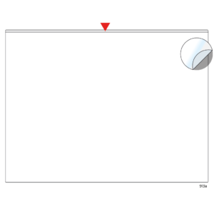 Adhesive pocket 12 x 9"