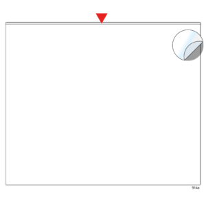 Adhesive pocket 12 x 10"