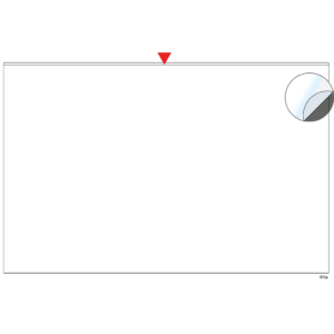 Adhesive pocket 17 x 11"