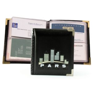 Business card holder in leatherette (56 cards)