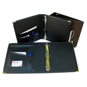 Synthetic leather binder 1 1/2"