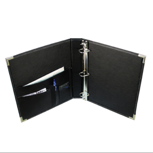 Synthetic leather binder 2"