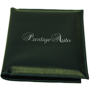 Car warranty holder in synthetic leather