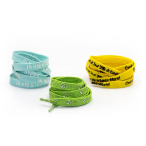 Tubular laces with plastic tips 37 in