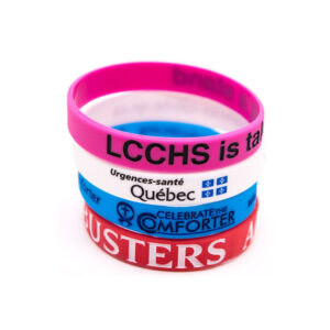 Silicone wristbands - Debossed + Color fill on 1 side