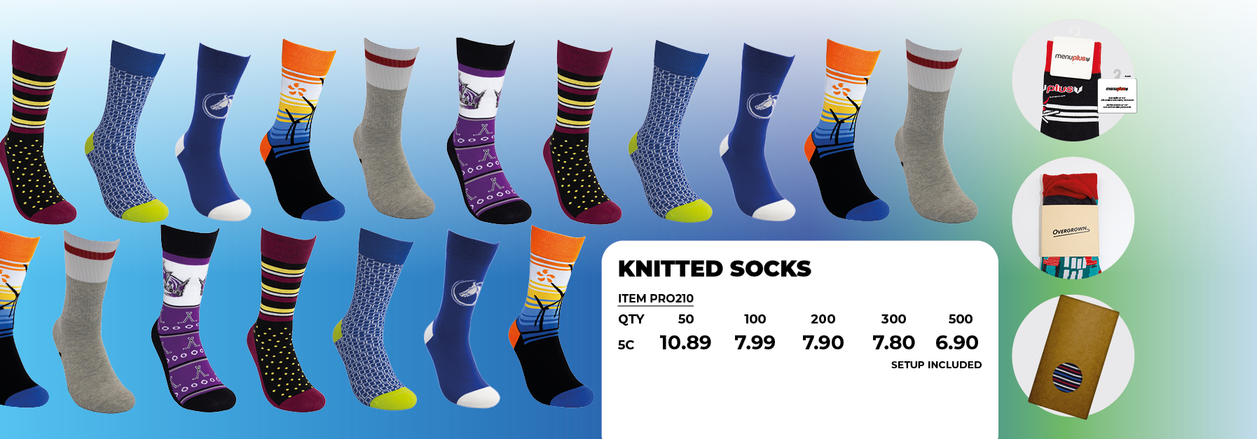 Knitted socks prices