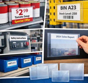 POCHETTE ADHÉSIVE TRANSPARENTE AI