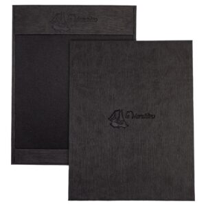 Textured Menu Cover with Contrast Panel