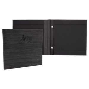 Landscape Menu Cover with Metal Screw Posts