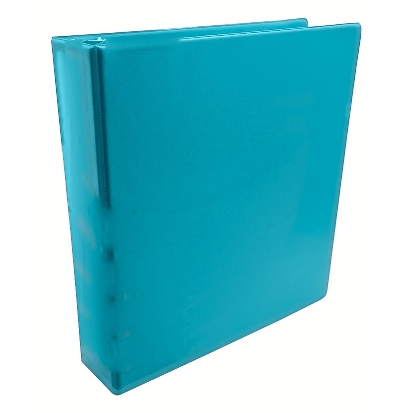 Binder 1 1/2" in Aqua vinyl – customizable, made in Canada