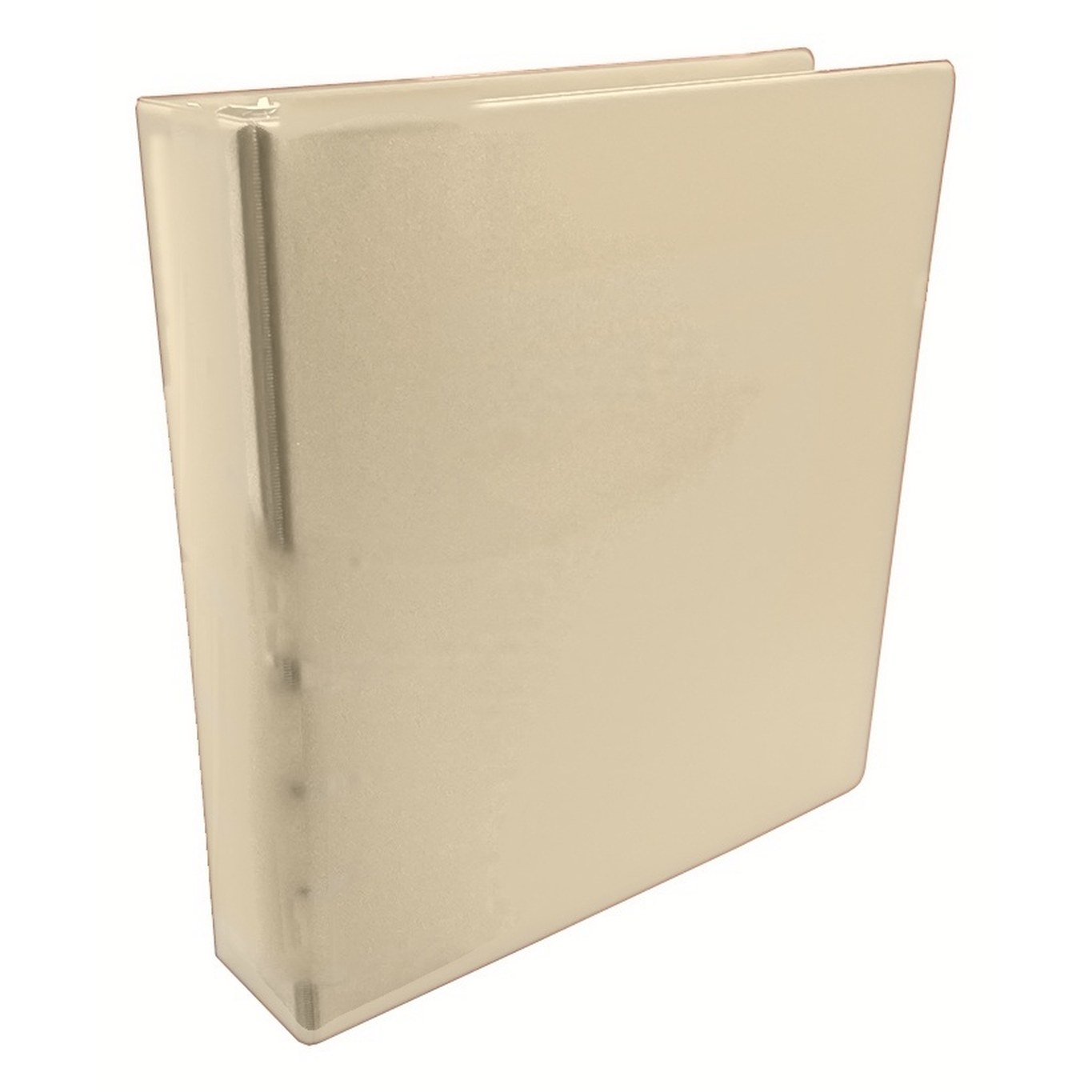 Binder 1 1/2" in Beige vinyl – customizable, made in Canada