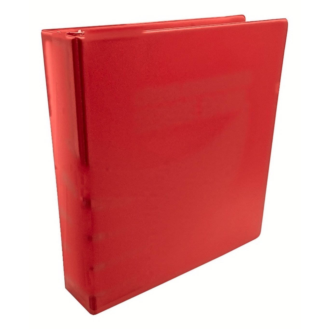 Binder 1 1/2" in Fire Red vinyl – customizable, made in Canada