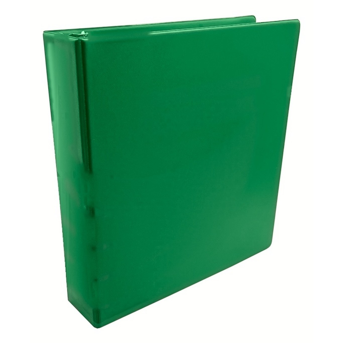 Binder 1 1/2" in Medium Green vinyl – customizable, made in Canada