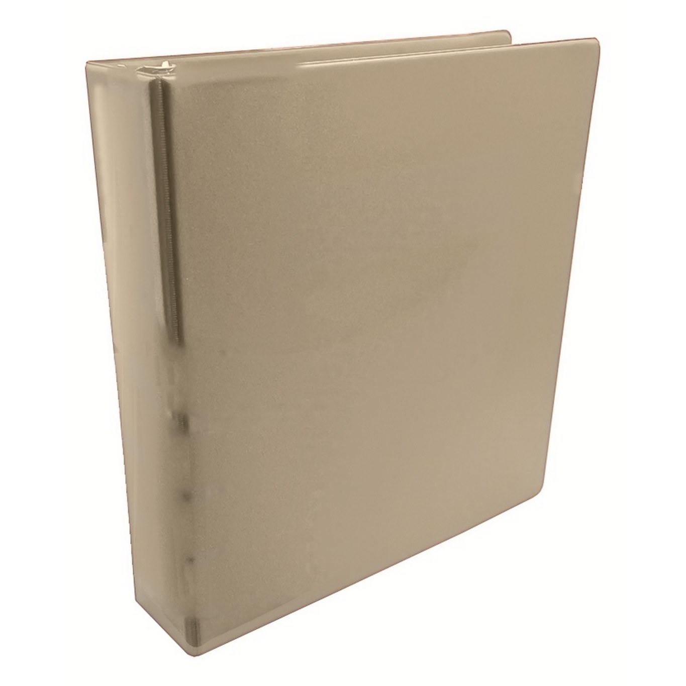 Binder 1 1/2" in Taupe vinyl – customizable, made in Canada