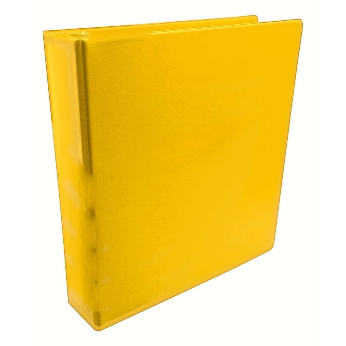 Binder 1 1/2" in Yellow vinyl – customizable, made in Canada