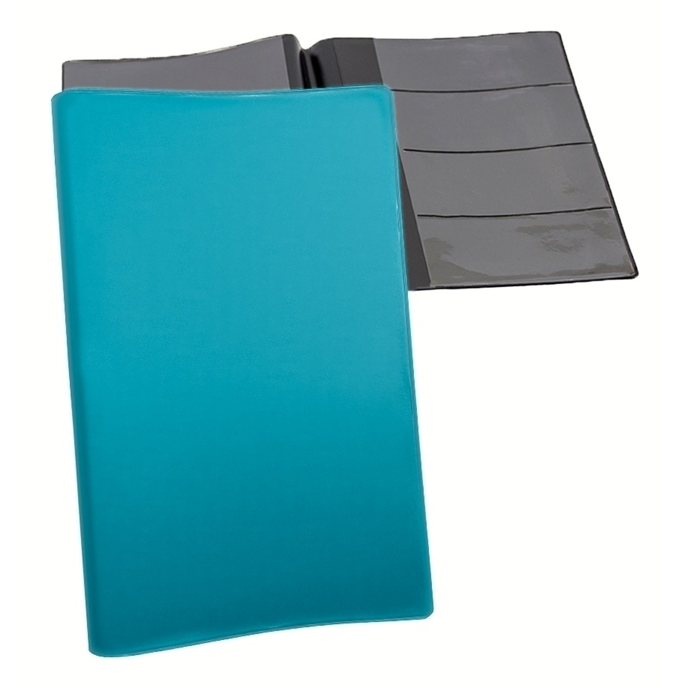 Car warranty holder in Aqua vinyl – customizable, made in Canada