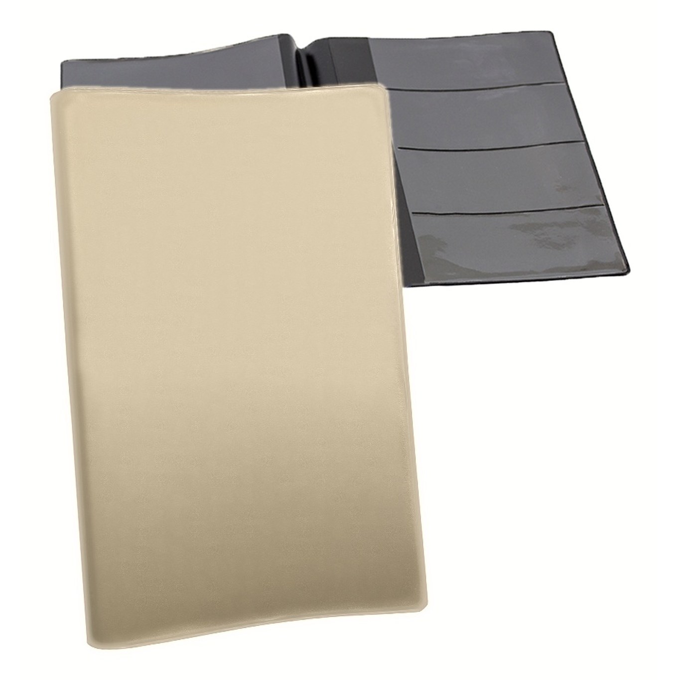 Car warranty holder in Beige vinyl – customizable, made in Canada