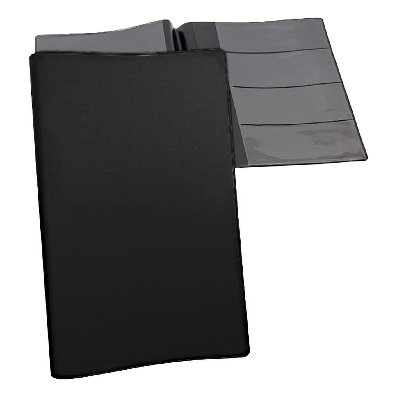 Car warranty holder in Black vinyl – customizable, made in Canada