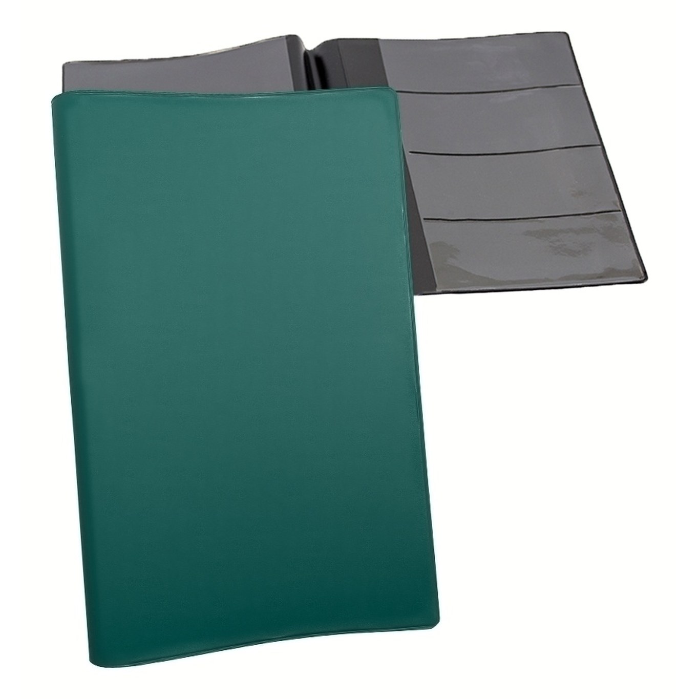 Car warranty holder in Dark Green vinyl – customizable, made in Canada