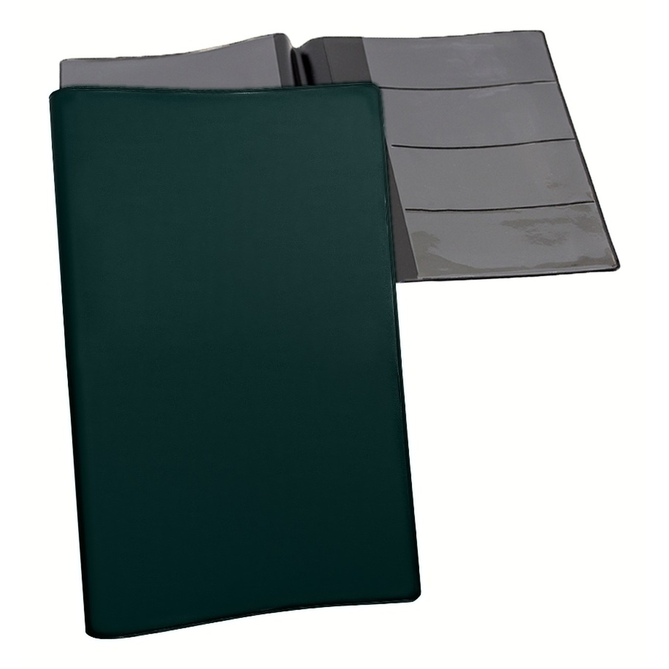 Car warranty holder in Forest Green vinyl – customizable, made in Canada