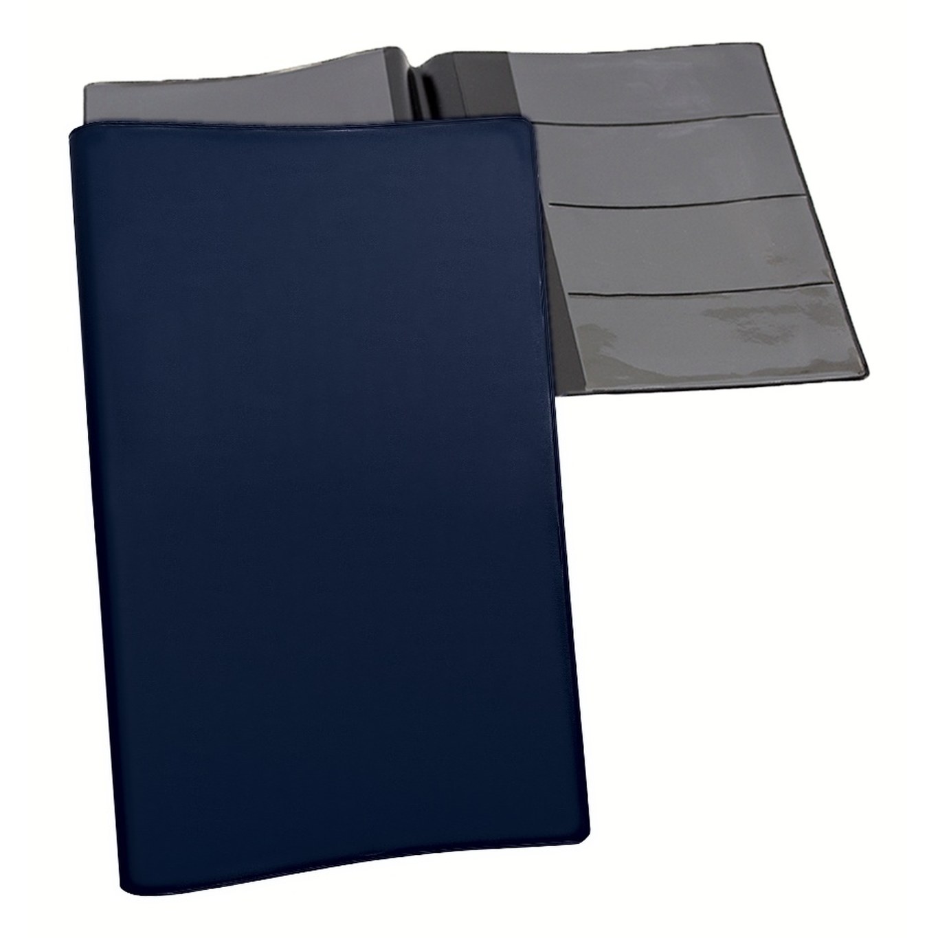 Car warranty holder in Navy vinyl – customizable, made in Canada