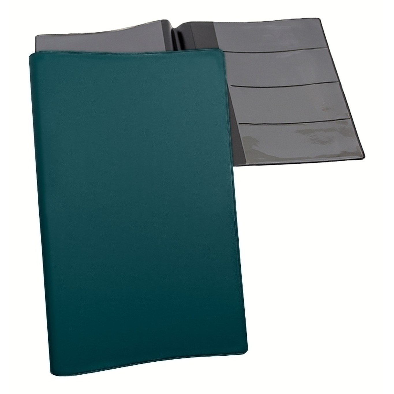 Car warranty holder in Teal vinyl – customizable, made in Canada
